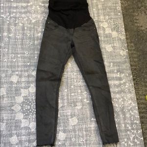 Indigo Blue brand grey stretch maternity jeans